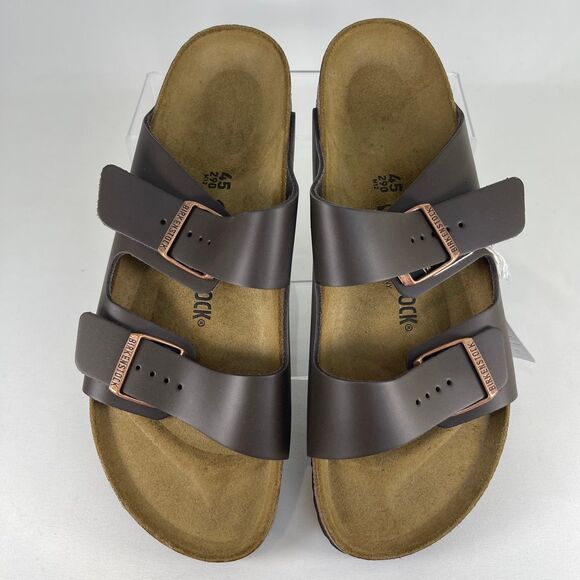 Birkenstock Arizona Birko-Flor Dark Brown | Men\'s 12 | NEW main image 9